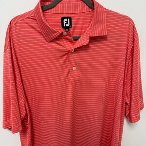 FootJoy Red Striped Polo Shirt